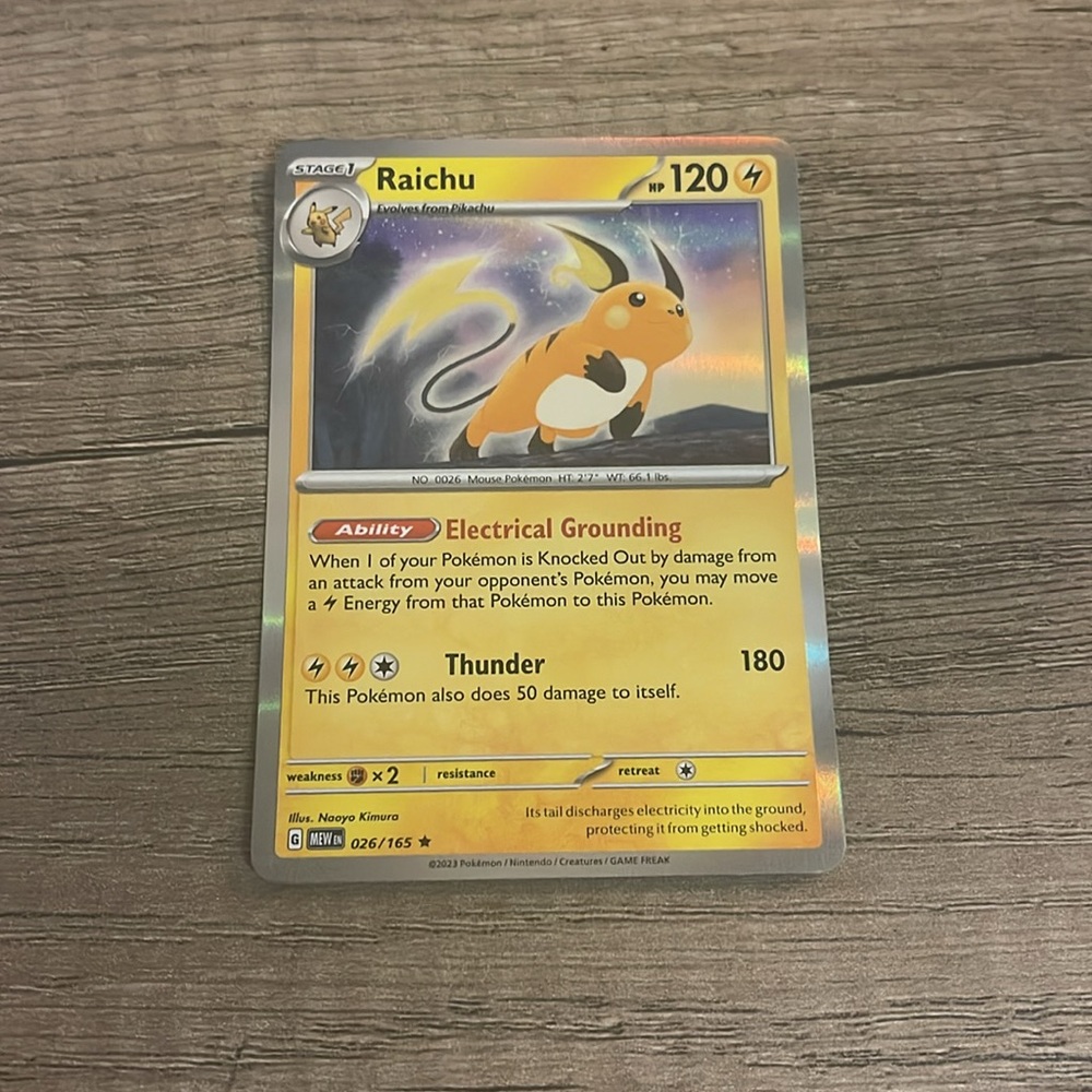 Raichu Pokémon Card